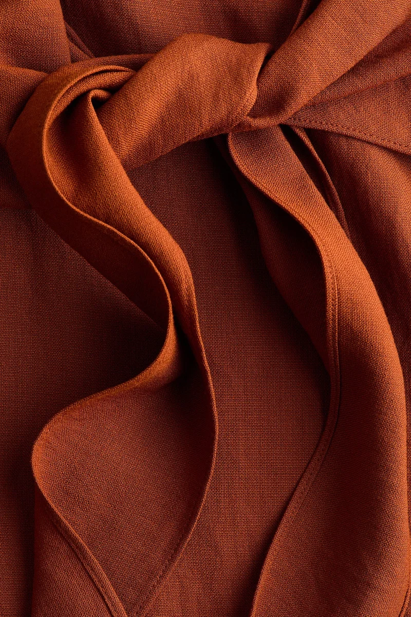 H&M Tie-detail pencil skirt