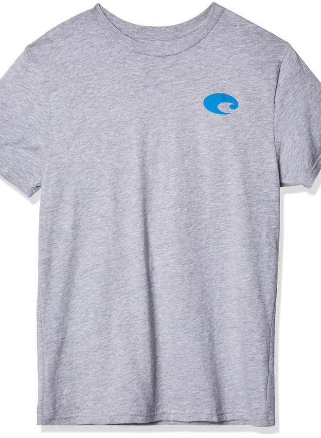 Costa Del Mar Men's Species Shield Short Sleeve T Shirt, Gray Heather, S - Image 1