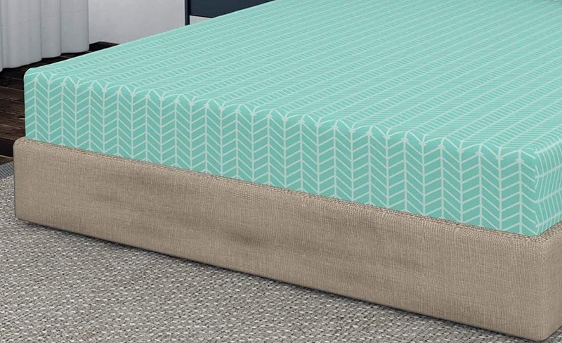 Outlay Home Soft Microfibre 350 TC Double Plain Bedsheet with 2 Pillow Cover,(228 x 242 CM) - Self Green - Image 4