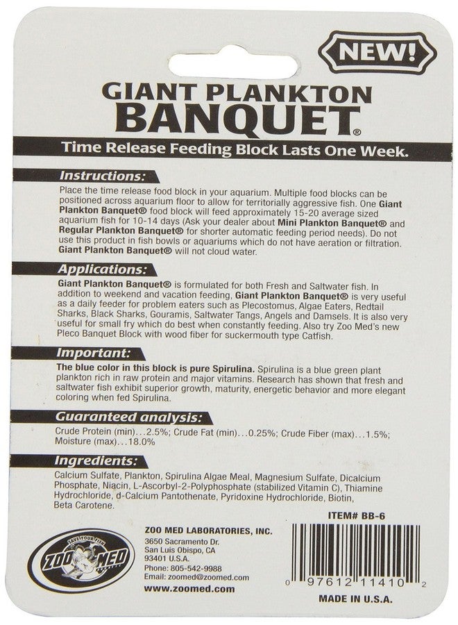 Zoo Med Laboratories Plankton Banquet Block Feeders - Giant Size (3 Pack) - Image 2