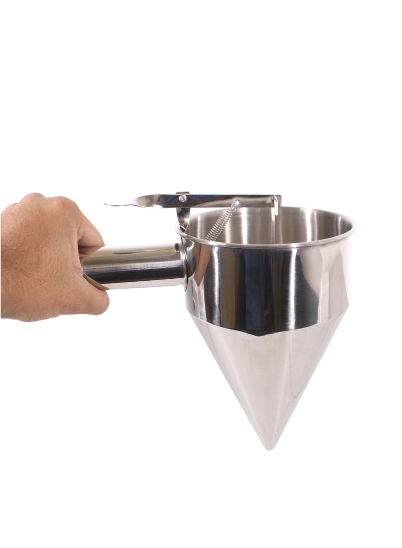 extra home Pancake batter dispenser dough dispenser funnel silver - Image 2