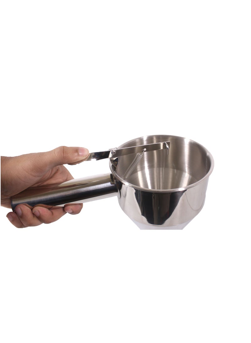 extra home Pancake batter dispenser dough dispenser funnel silver - Image 3