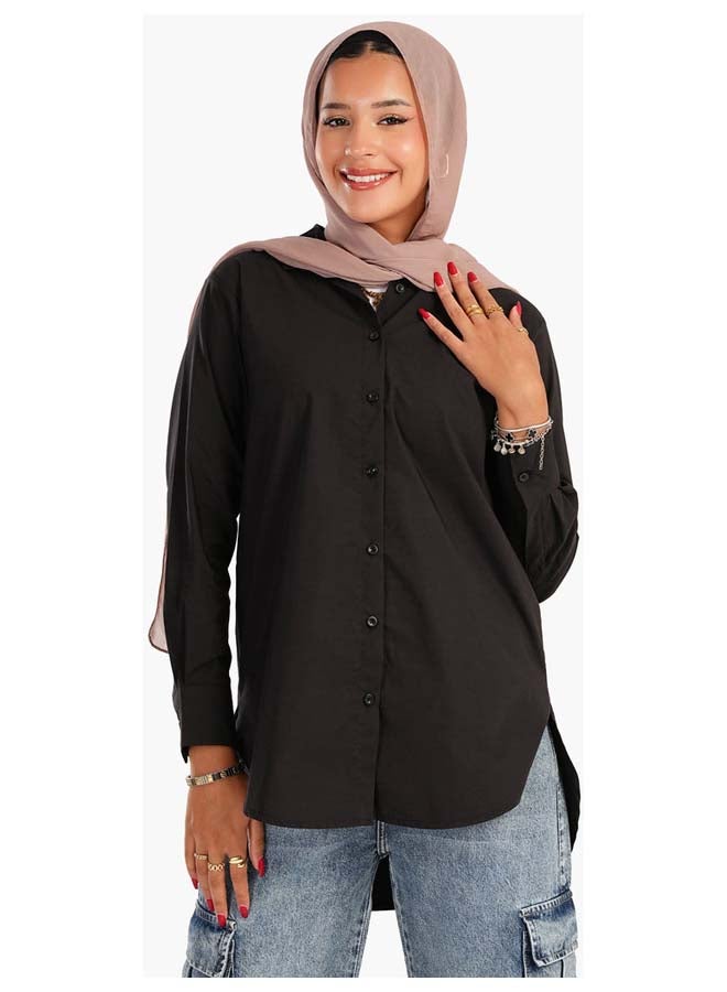 Carina Asymmetrical Long Sleeves Shirt - Image 1