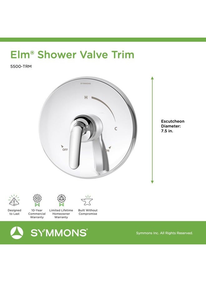 Symmons 5500-TRM Elm Shower Valve Trim in Polished Chrome (Valve Not Included) - Image 2