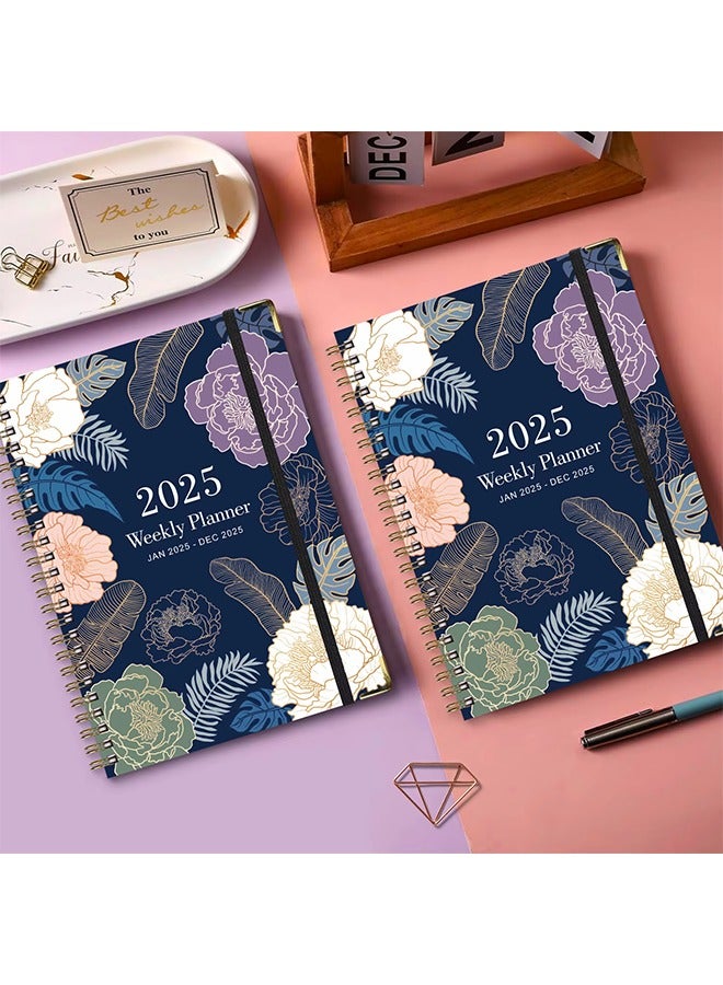 Generic Bview Art 2025 Weekly Planner English A5 Agenda PLANNER Coil Notebook  - Image 2