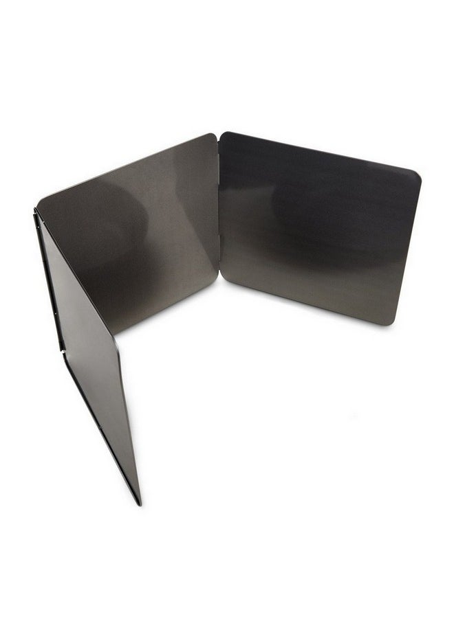Hic Sturdy and Durable Carbon Steel 3-Sided Kitchen Splatter Guard Black 28.58 x 0.33 x 22.86 cm 43848  - Image 2