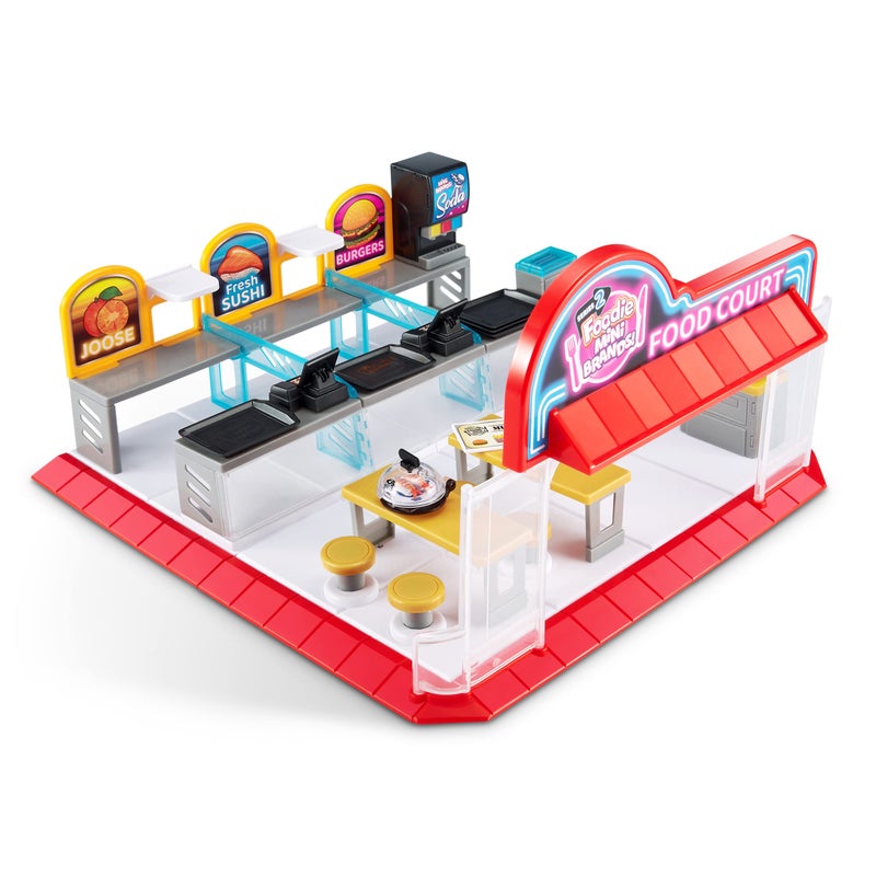 Mini Brands Foodie Series 2 Food Court Playset with 1 Exclusive Mini by ZURU - Includes Real Mini Fast Food Brands Collectibles, Food Court Playset for Role Play and Displaying Collection - Image 3