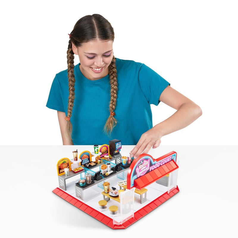 Mini Brands Foodie Series 2 Food Court Playset with 1 Exclusive Mini by ZURU - Includes Real Mini Fast Food Brands Collectibles, Food Court Playset for Role Play and Displaying Collection - Image 5