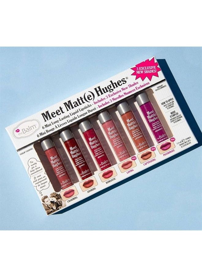theBalm - Meet Matte Hughes 6 Mini Long-Lasting Liquid Lipsticks - Image 1
