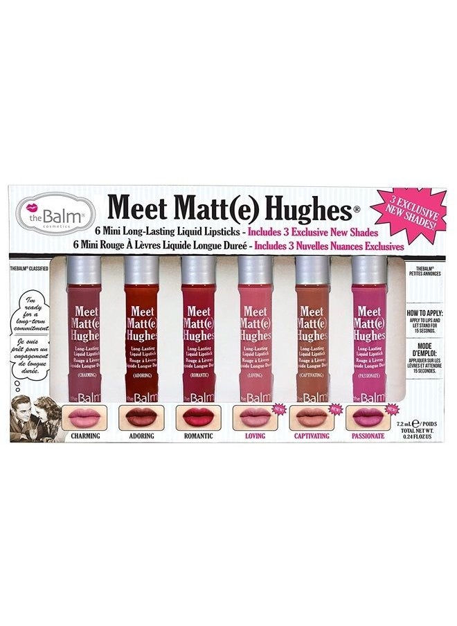 theBalm - Meet Matte Hughes 6 Mini Long-Lasting Liquid Lipsticks - Image 1