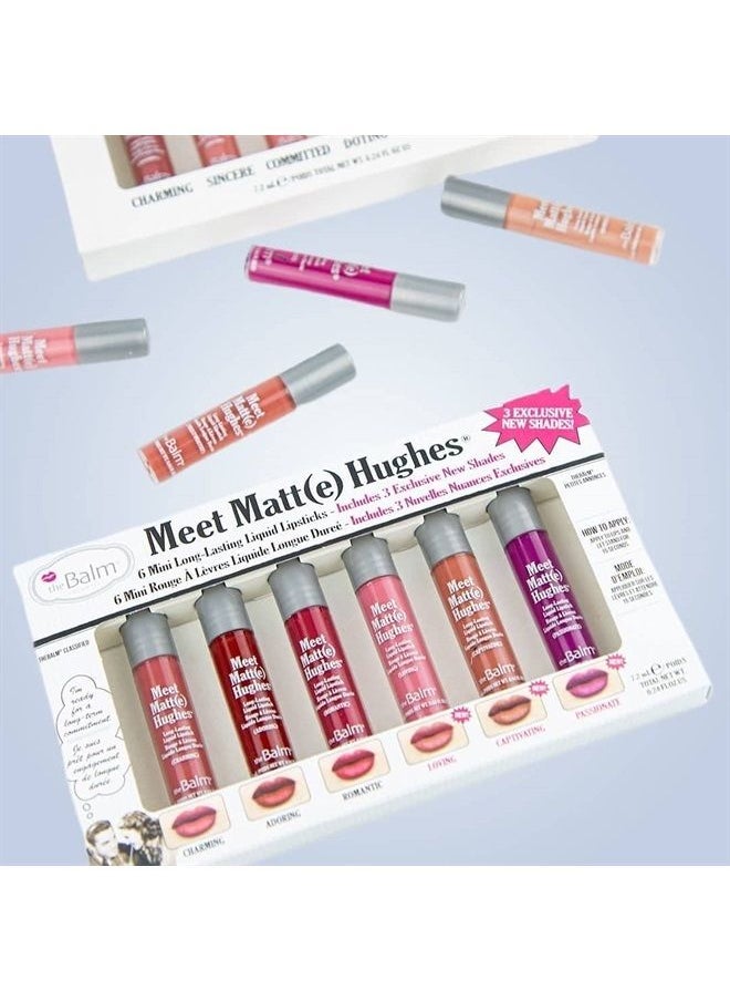 theBalm - Meet Matte Hughes 6 Mini Long-Lasting Liquid Lipsticks - Image 1