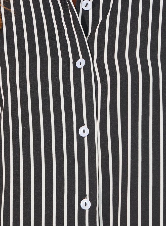 Striped Button-Down Dress