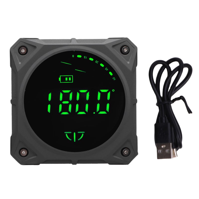 Digital Angle Finder with Magnetic Base Rechargeable 180° LCD Angle Cube Level Box Protractor Inclinometer for Construction Woodworking Machinery - Image 1