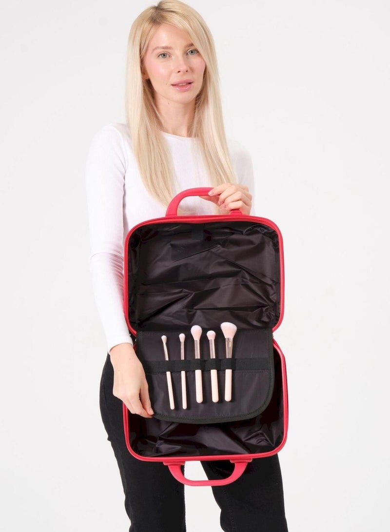 CROSSLAND Makeup Case – Polypropylene Hard Shell Cosmetic Bag, Travel Organizer, Lightweight & Stylish - Image 3