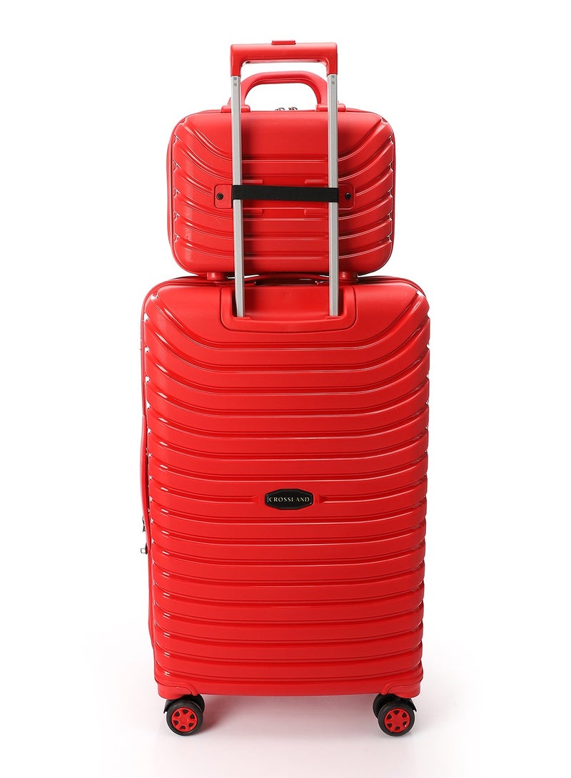 CROSSLAND Makeup Case – Polypropylene Hard Shell Cosmetic Bag, Travel Organizer, Lightweight & Stylish - Image 4