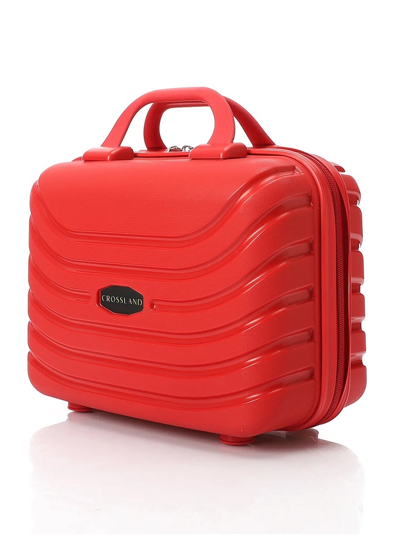 CROSSLAND Makeup Case – Polypropylene Hard Shell Cosmetic Bag, Travel Organizer, Lightweight & Stylish - Image 1