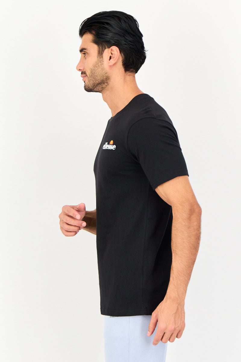 Ellesse Men Sportswear Fit Short Sleeve Outdoor T-Shirt, Black - Image 3
