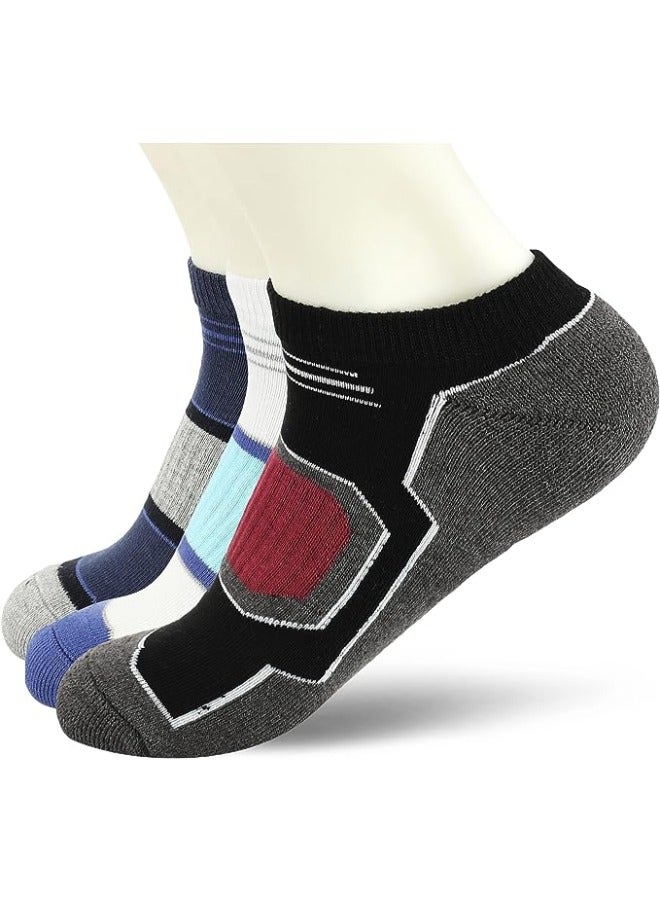 STITCH STITCH Men's Pack of 3 Half Terry Ankle Casual Socks 