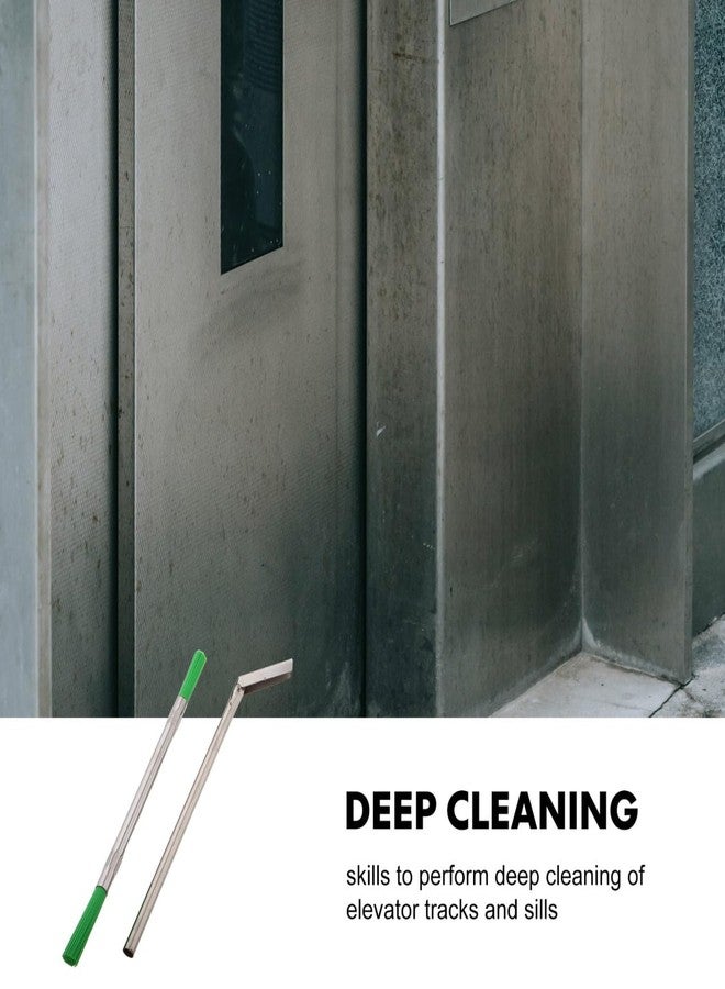 PRETYZOOM 9-Inch Elevator Maintenance Tool Set - Efficient Track Cleaner Scraper Deep Cleaning Gaps and Trash Removal for Home and Business Use - Image 4