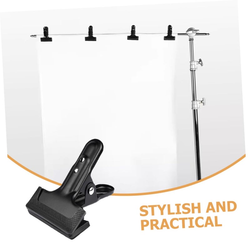 Heavy Duty Cold Rolled Steel Backdrop Clamps 4PCS For Photography Background Compatible Various Cloths - Image 4