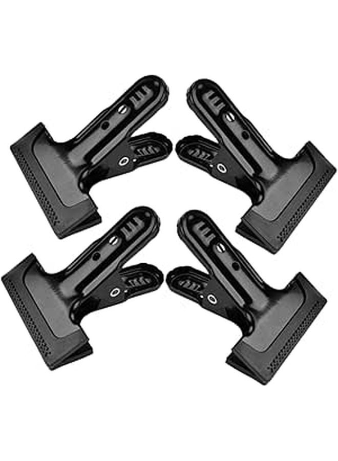 Heavy Duty Cold Rolled Steel Backdrop Clamps 4PCS For Photography Background Compatible Various Cloths - Image 1
