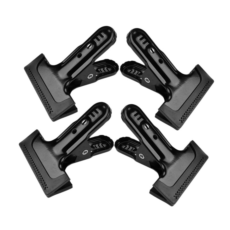 Heavy Duty Cold Rolled Steel Backdrop Clamps 4PCS For Photography Background Compatible Various Cloths - Image 2