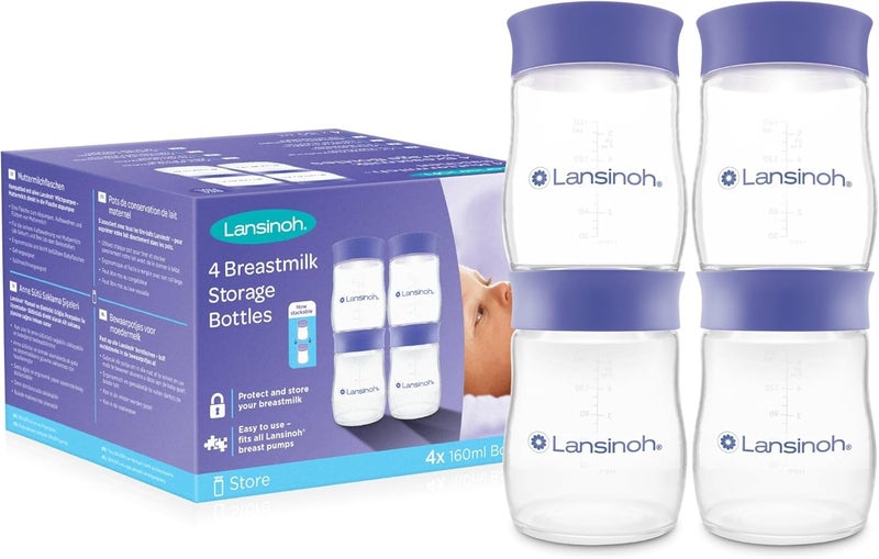 Lansinoh Breast Milk Storage Bags, 4 Bags, Plastic - Image 1