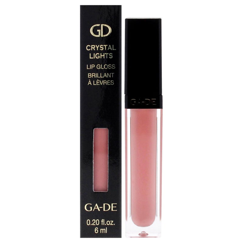 GA-DE Crystal Lights Lip Gloss, 525 - Enriched with Light-Reflecting Crystal Pearls - Smooth Silky, Rich Color - Moisturizes and Adds Shine - 0.2 oz