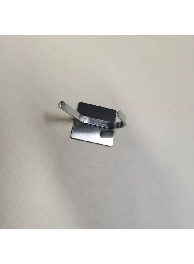 Stainless Steel Strong Adhesive Hook 1pc No Drill Bathroom Kitchen Modern Black Finish - Image 2