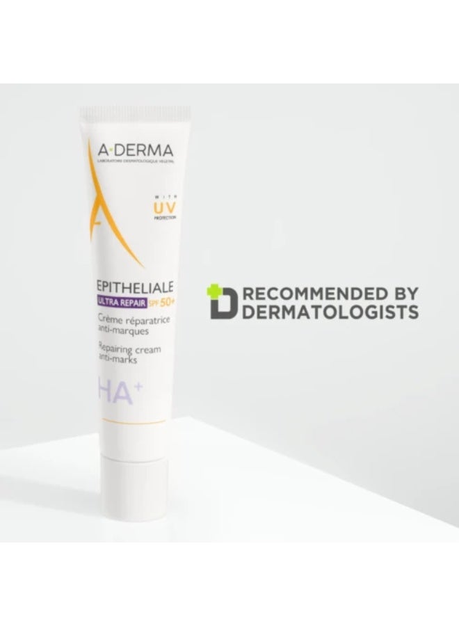 A-Derma Epitheliale Ultra Repair SPF50+ Cream 40ml - Image 4