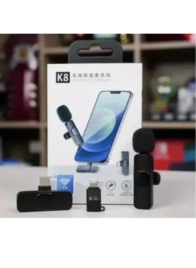 Wireless microphone compatible with all Lightning Type-C ports such as mobile phones, cameras, and laptops - Image 2