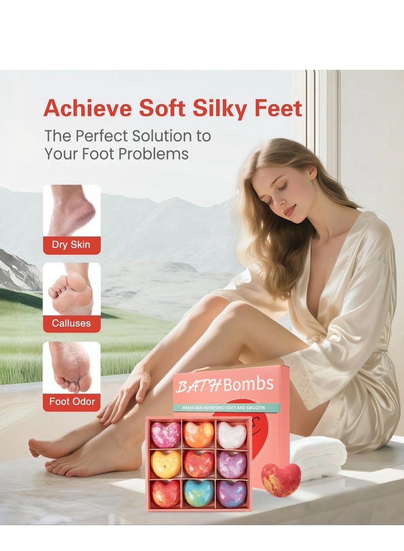 DMG TECH Bath Bombs Gift Set, 9 Pack Organic & Natural Essential Oil Handmade Bombs, with Shea Butter and Glycerin, Natural Bomb Fizzies for Relaxing, Spa Gifts for Women - Image 4