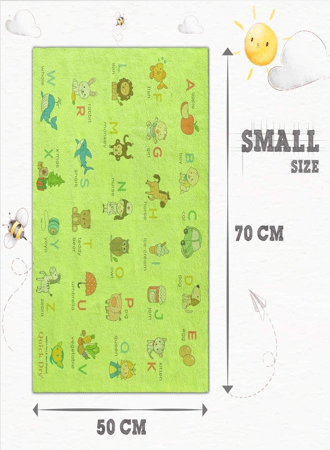 Quick Dry Sheet Printed Small (A to Z, Pista) Waterproof Baby Bed Protector - Highly Absorbent Play Mat for Babies (70 * 50 cm) - Image 4