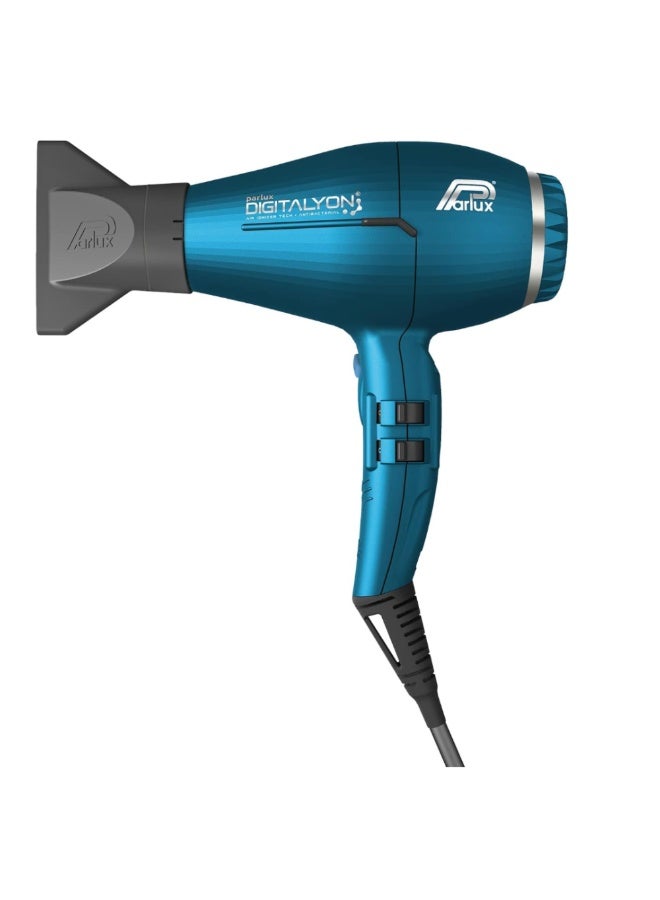 Parlux DIGITALYON Hair Dryer Air Ionizer Tech [European Plug 220V] Blue 1unit - Image 1