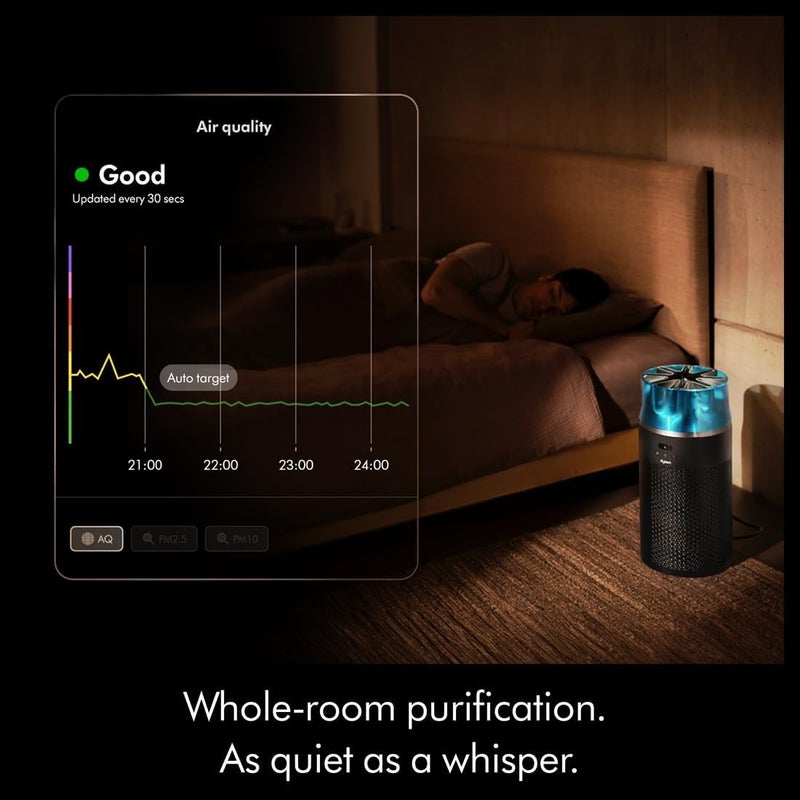 دايسون Dyson HushJet™ Purifier Compact (Black/Teal) | Air Purifier | 2 Year Warranty 491099-01 Black/Teal - Image 2