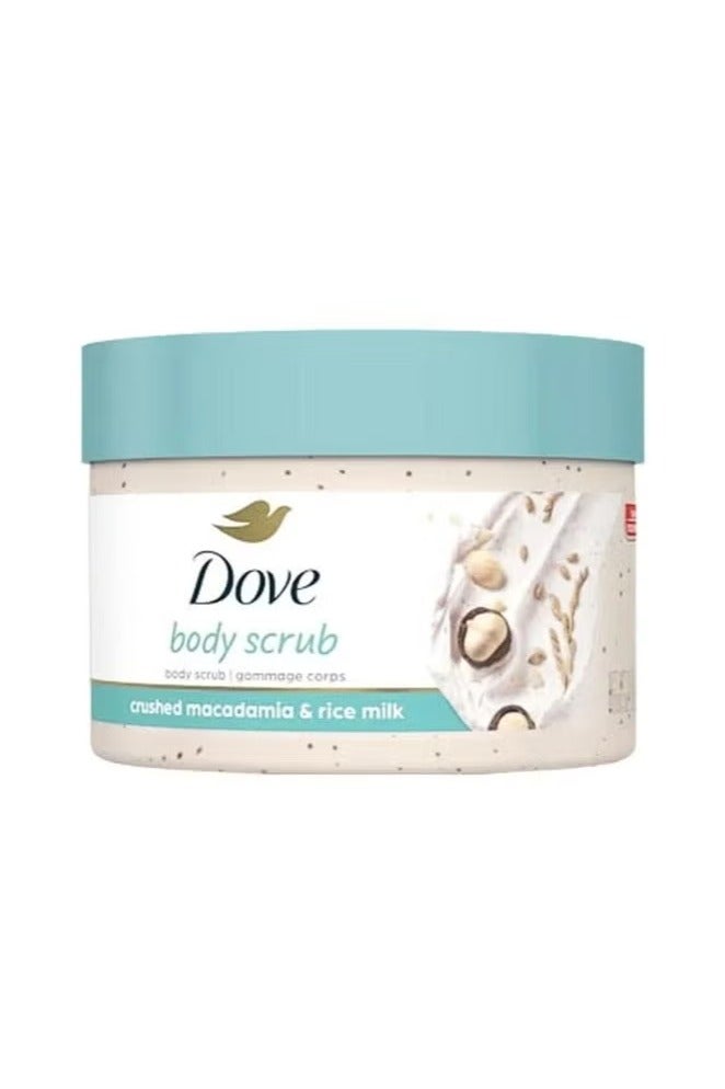 دوف مقشر الجسم بالمكاديميا وحليب الارز 298جرام - Image 1