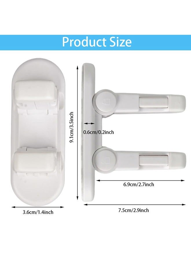 Flowden Improved Childproof Door Lever Lock（2 Pack）Prevents Toddlers from Opening Doors. Durable ABS with Adhesive Backing. Simple Install, No Tools Needed - Image 2