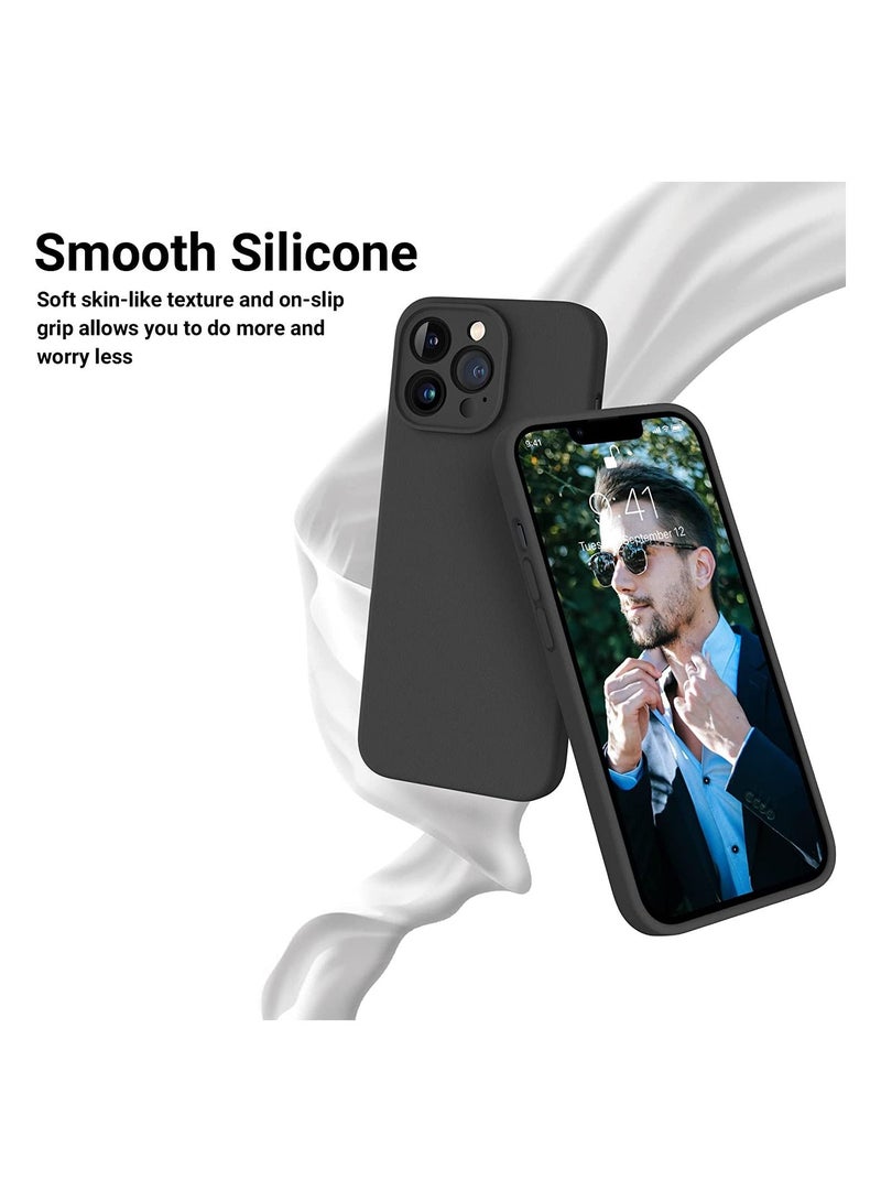 IAF IPhone 13 Pro Max Case, Silicone Shockproof Slim Thin Phone Case with Camera Lens Protector for (IPhone 13 Pro Max - 6.7 inch, Black) - Image 3