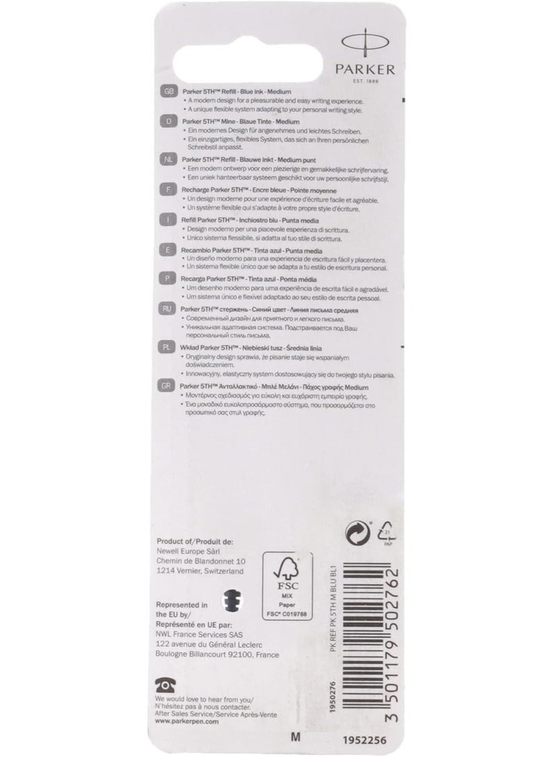 PARKER 5948 5th Generation Mode Refill, Fine Point, Blue - Image 2