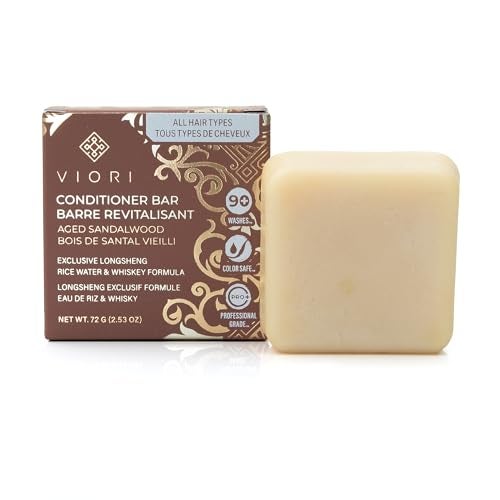 Viori Hamish Co Conditioner Bar Aged Sandalwood Conditioner for Men Handcrafted with Scottish Islay and Whiskey Infused Made from Natural Ingredients Sulfate Paraben Cruelty and PlasticFree - Image 1