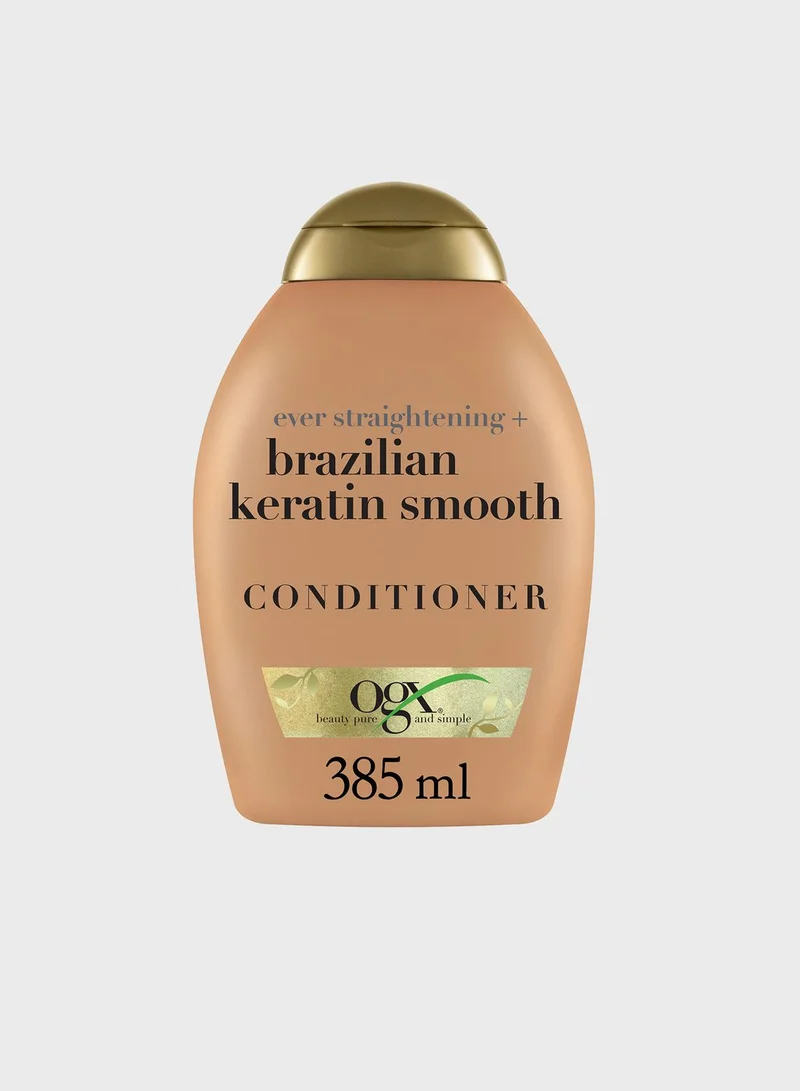 Ogx Conditioner, Ever Straightening+ Brazilian Keratin Smooth, New Gentle & and PH Balanced Formula