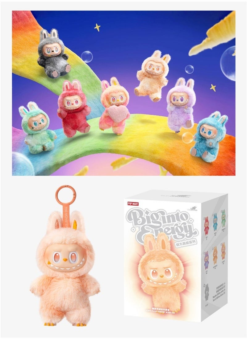 POP MART Pop mart (One Blind Box) Labobo Soft Stuffed Doll, Comes in Multiple Styles, As a Stylish and Beautiful Accessory, Has Many Uses for Kids and Adult Girls, Equipped with a Hanging Ring, Perfect as a Keychain or Bag Decoration Labobo Bobo  - Image 1