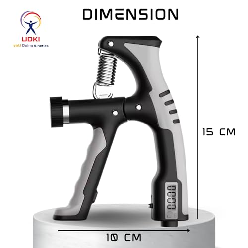 UDKI TITAN Hand Grip Strengthener | Adjustable 10-100kg Resistance, Mechanical Counter & Non-Slip Gripper | Forearm Exerciser for Muscle Building, Injury Recovery, Arm Strengthening - Image 2