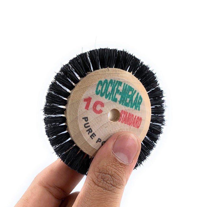 Aone 1C Circular Polishing Brush 1 Row Hard Bristles Wheels 6pcs Pure Chungking Wooden Hub Multipurpose for Dental Work, Jewellery Making & Repair, Watchmaking, Model Making & Hobby Crafts DIY - Image 2
