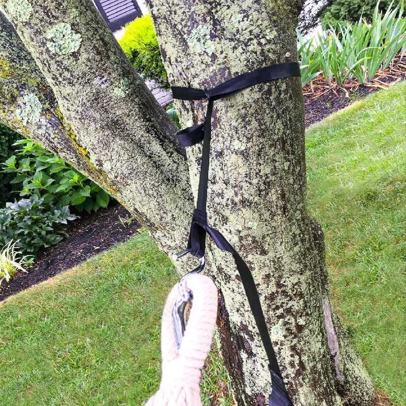 Bliss Hammocks WM-505 Multi-loop Hammock Tree Strap Suspension System, Adjustable Tree Straps & "S" Hooks Included, Black - Image 4