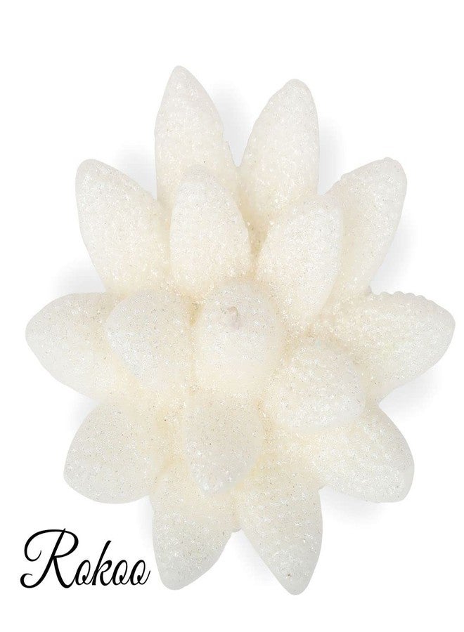 ROKOO Diwali Diya Decoration Floating Lotus Flower Candles in Bulk | 4Pcs, Smokeless, Dripless & Long Lasting Candle | Water lamp Candles for Home, Pool, Weddings, Deepawali Decor, Cafe & Spa (Orange) - Image 5