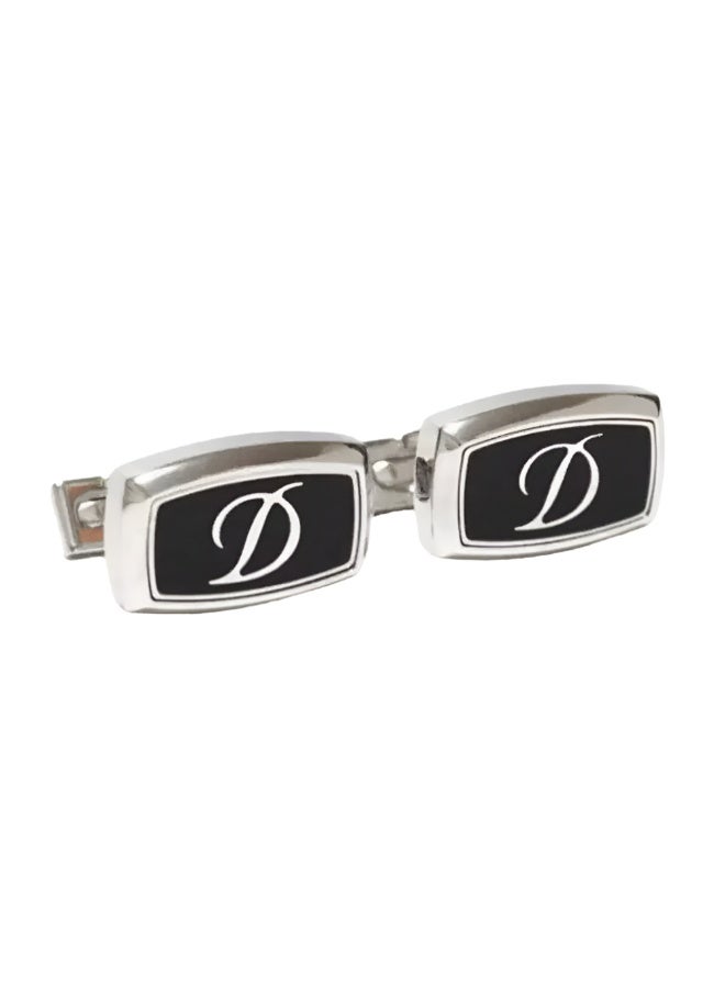 سانت دوبونت باريس أزرار أكمام S.T. Dupont لاكر أسود و شعار D أسود، 005502  - Image 1