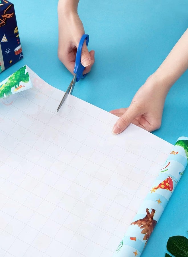 WERNNSAI Dinosaur Wrapping Paper Rolls - 3 Rolls 17” x 120” Happy Birthday Wrapping Paper Kids Wrapping Paper Rolls Boy Dinosaur Gift Wrap Paper Dinosaur Party Favor Happy Bday Wrap with Cutting Line on Back - Image 4