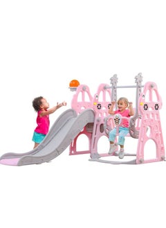 Toddler Slide and Swing Set 4 in 1 Toddler Playground with Swing Slide Climber and Basketball Baby Slide for Boys and Girls Backyard Playsets for Kids Indoor and Outdoor - pzsku/Z79EAA89704994953E3F1Z/45/_/1723025583/ffcb8c38-3363-414c-9677-11af65f7c037