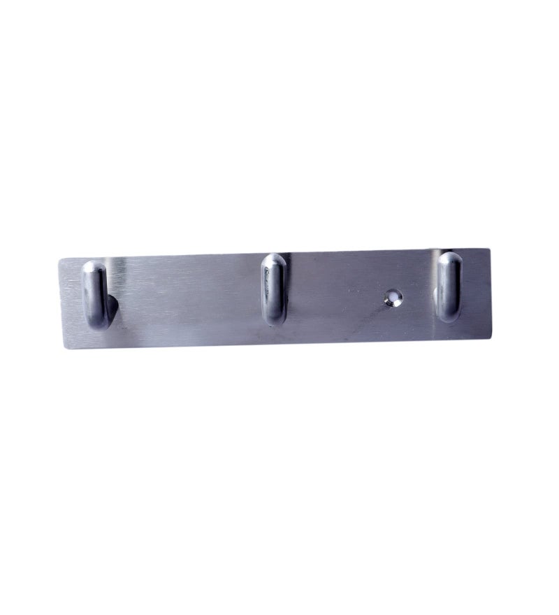 CRUST ULTRA PREMIUM 3 PIN ROBE HOOKS Towel Hooks Brushed Nickel Towel Hook Coat Hooks Wall Mounted SS304 Stainless Steel Wall Hook Robe Hook Towel Hanger for Bathroom Kitchen Hotel Garage Room Heavy Duty - ( Pack of 4) - Image 4